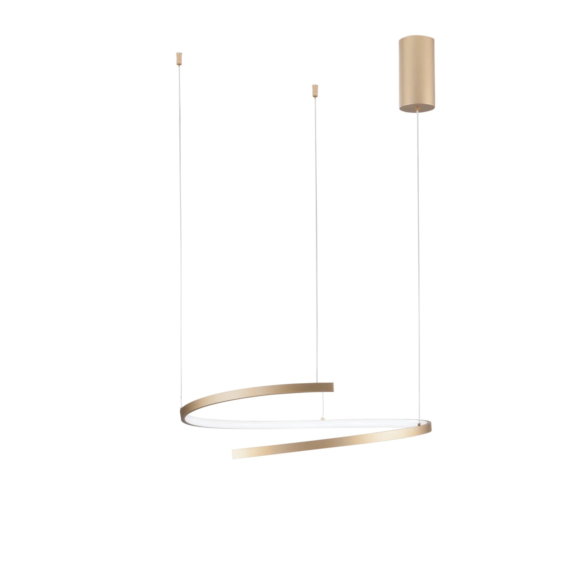 MOMA GOLD LED SUSPENSIÓN 38W 6090LM CCT 60X12X150CM